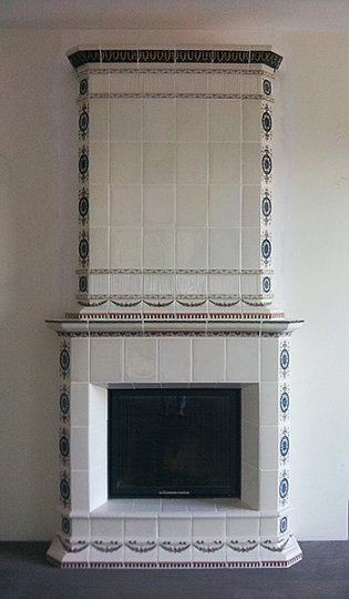 piec kaflowy, ręcznie malowane kafle, dom na Mazurach piece kaflowe ręcznie malowane, Nakomiady, stylowe piece, kafle kominkowe