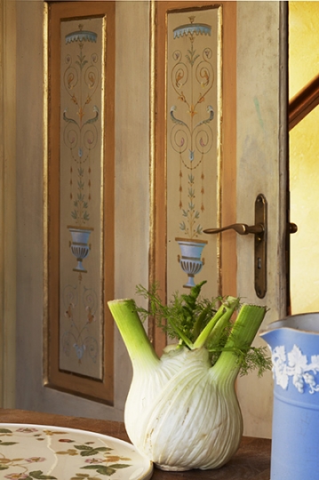 drzwi, malowała Ewa Kanach, Dom na wsi malowane drzwi, ornamenty malowane, malarstwo dekoracyjne, malowane meble