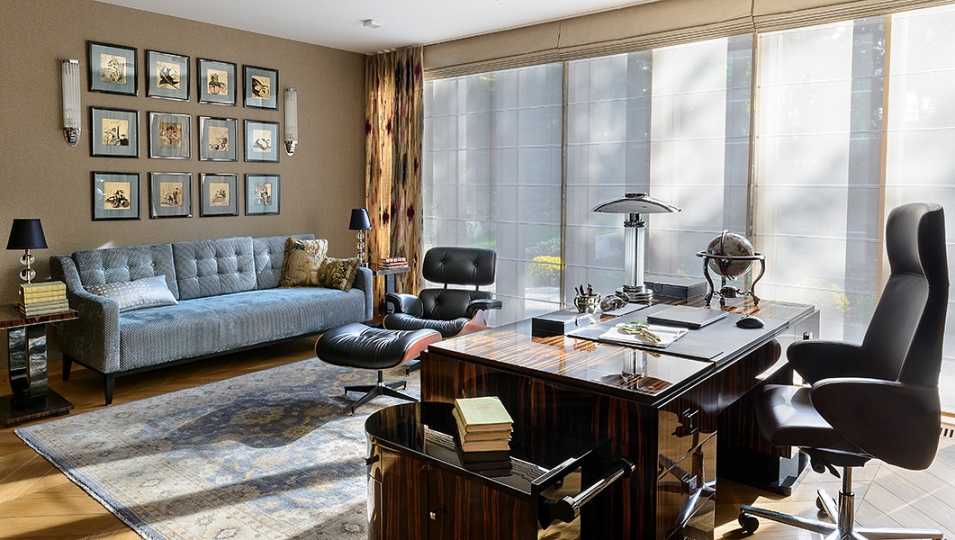 gabinet, dom w Nałęczowie projektowanie aranżacja wnętrz stylowych, wnętrza ekskluzywne, interior design